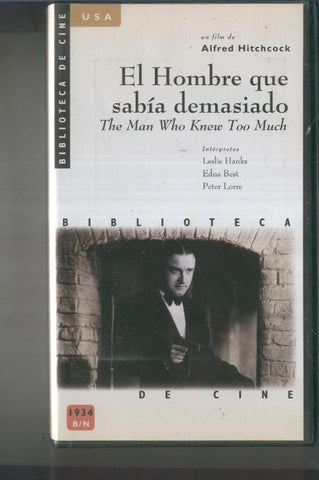 VIDEO VHS: El hombre que sabia demasiado