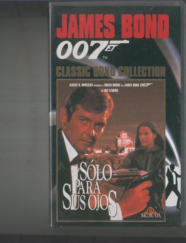 VIDEO VHS: James Bond SOLO PARA SUS OJOS