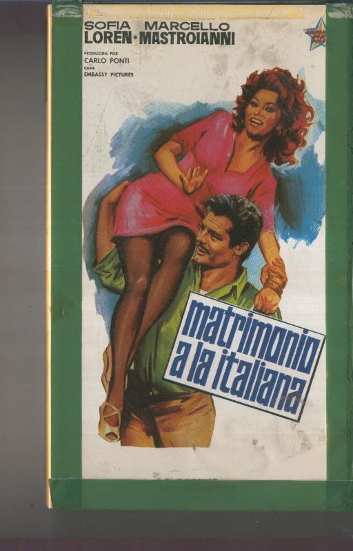 VIDEO VHS: Matrimonio a la italiana