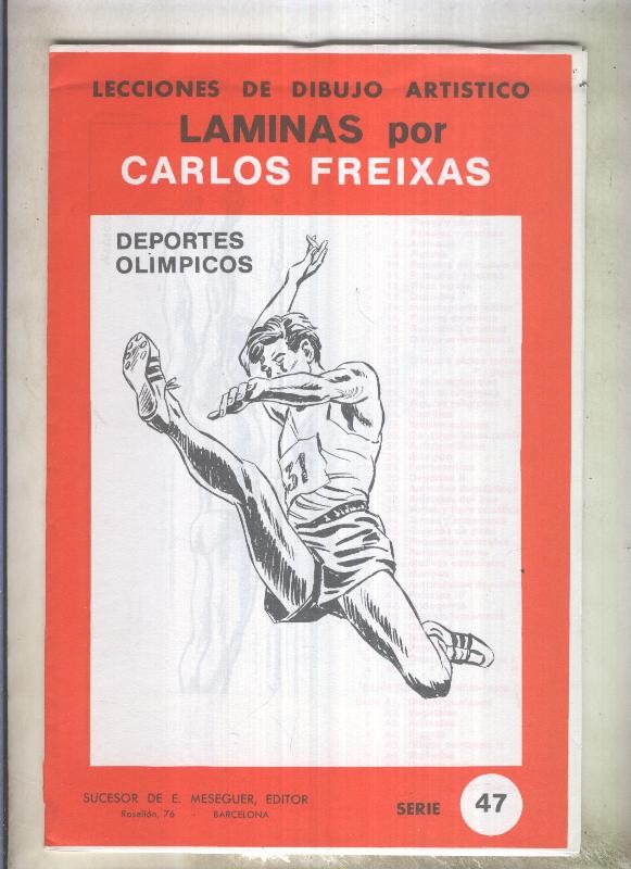 Lecciones de dibujo artistico serie numero 47: Deportes Olimpicos por Carlos Freixas
