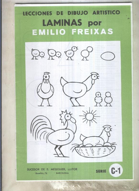 Lecciones de dibujo artistico serie numero C-01: Temas varios por Emilio Freixas