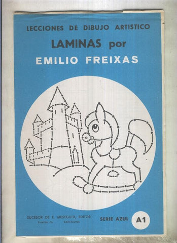 Lecciones de dibujo artistico serie numero A-01: Dibujo punteado por Emilio Freixas