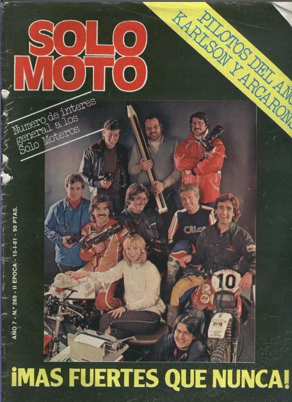 Solo Moto numero 269 (cubierta estropeada en lado lomo)