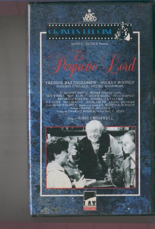 VIDEO VHS: El pequeno Lord