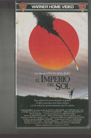 VIDEO VHS: El imperio del Sol
