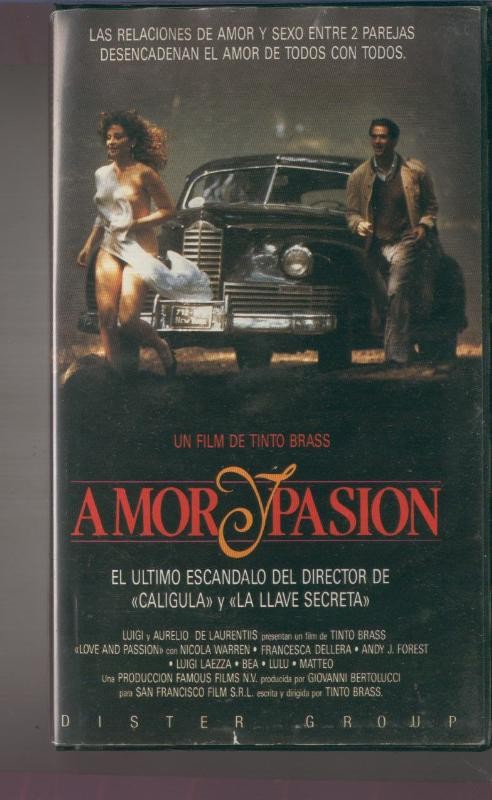 VIDEO VHS: Amor y pasion