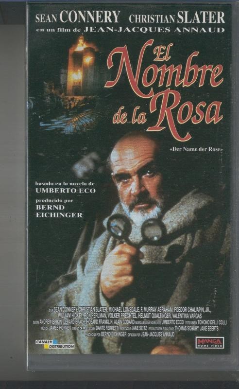 Video VHS: El nombre de la rosa