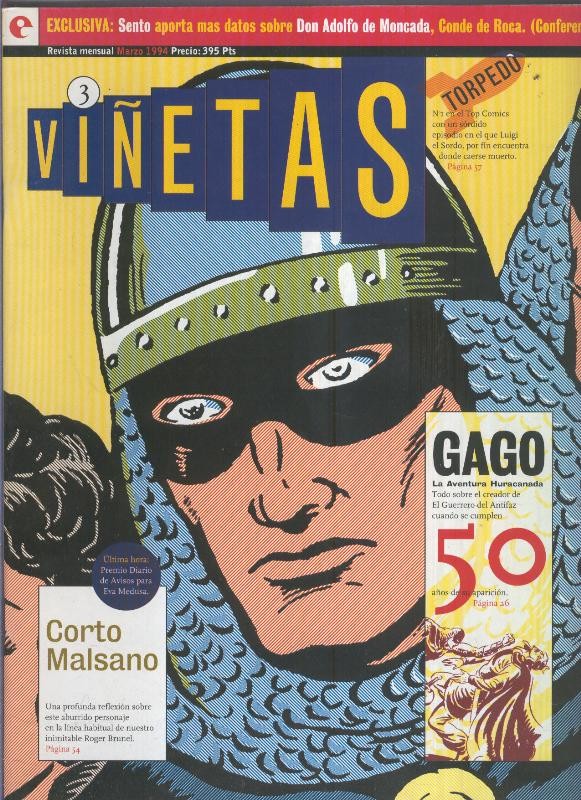 Glenat: Viñetas revista mensual numero 03 (articulo sobre Manuel Gago)