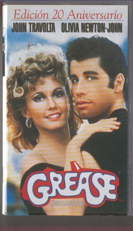 Video VHS: Grease (Brillantina)-John Travolta-Olivia Newton John