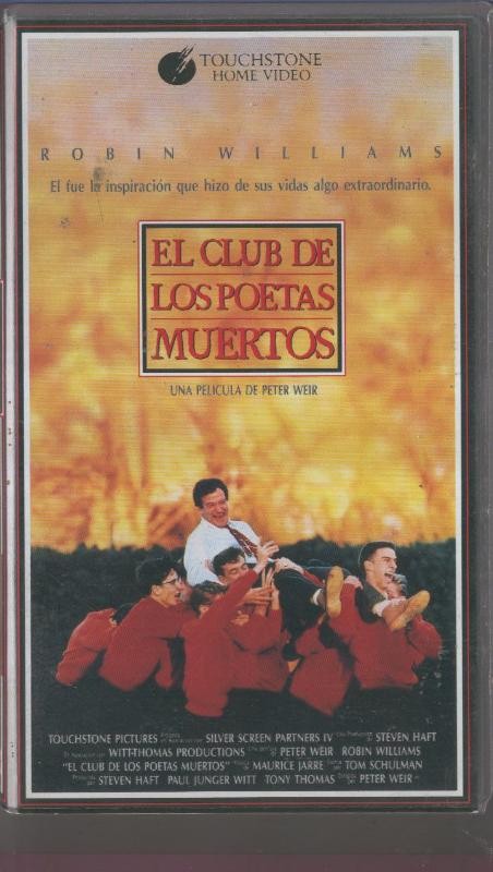 Video VHS: El club de los poetas muertos