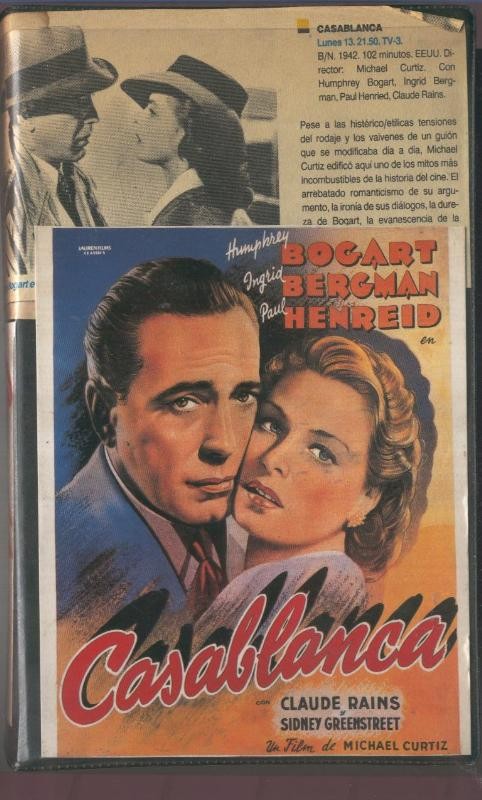 Video VHS: Casablanca