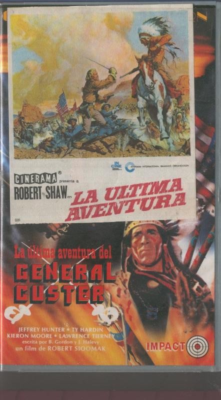 Video VHS: Las ultima aventura del General Custer