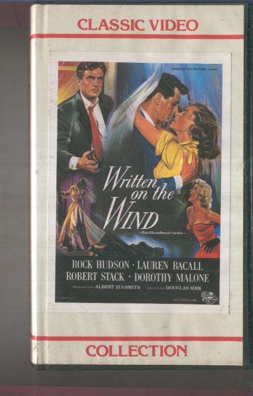 Video VHS: Written on the wind