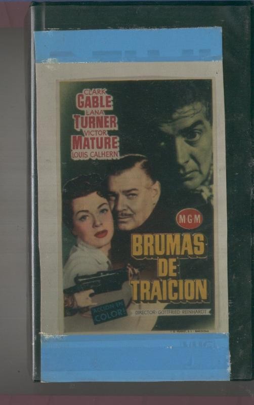 Video VHS: Brumas de traicion