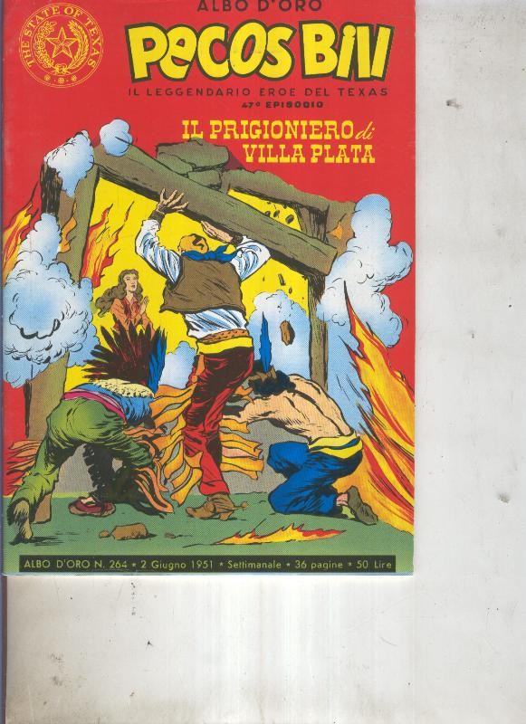 Pecos Bill numero 264 Il prigioniero di villa plata