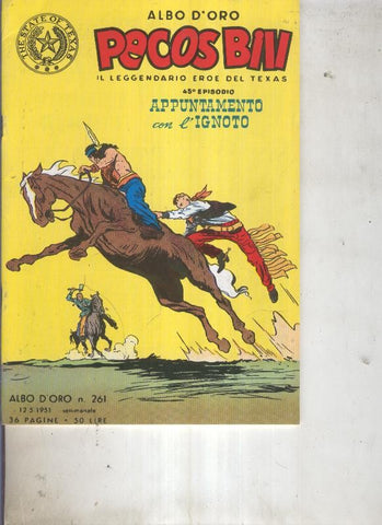 Pecos Bill numero 261 Appuntamento con lignoto