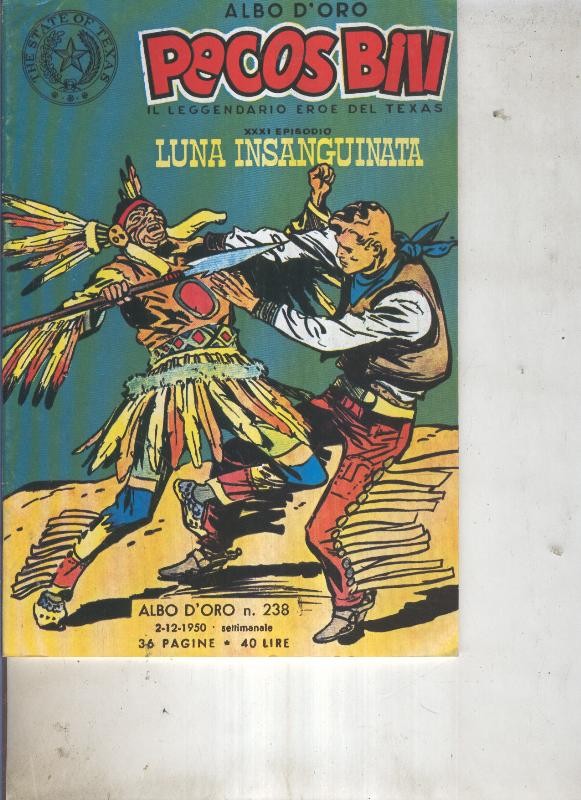 Pecos Bill numero 238 Luna Insanguinata
