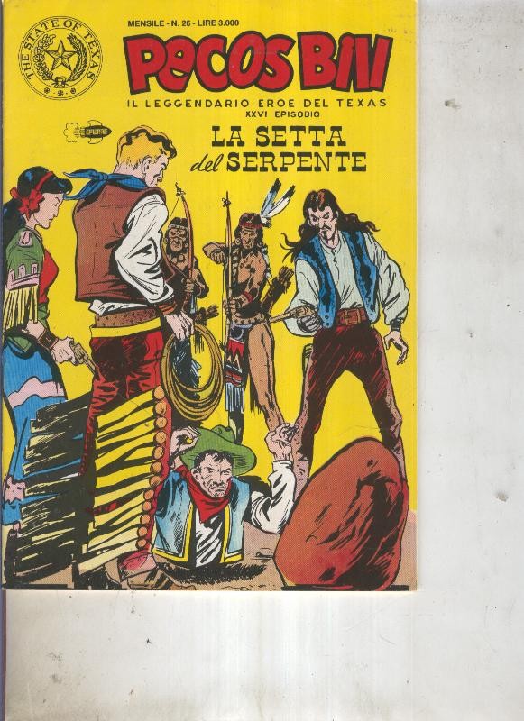 Pecos Bill numero 26 La setta de serpente
