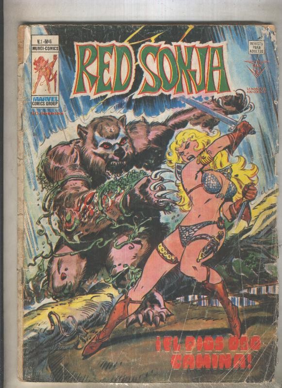 Red Sonja numero 06 (numerado 3 en trasera) (aviejado )