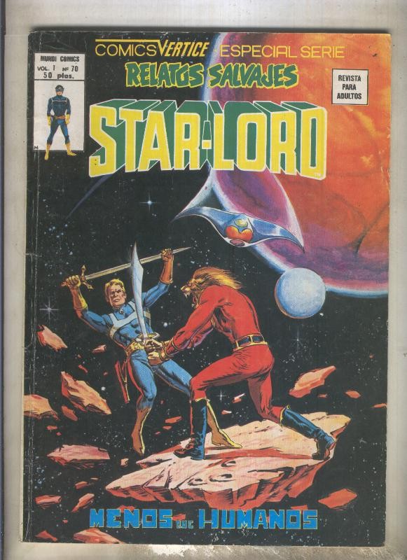 Relatos Salvajes numero 70: Star Lord (numerado 5 en trasera)