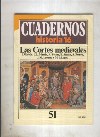 Cuadernos Historia 16 numero 051:Las cortes medievales 