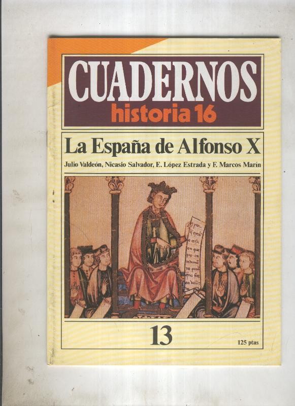 Cuadernos Historia 16 numero 013:La España de Alfonso X 