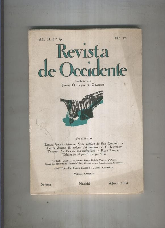 Revista de Occidente numero 17 segunda epoca