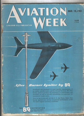 Aviation Week numero 19 (edicion en ingles, grapa sacada por oxido, cubierta aviejada)