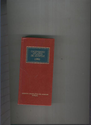 Calendario Atlante de Agostini 1985