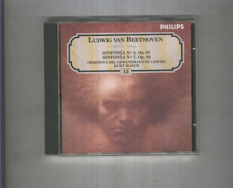 CD: BEETHOVEN Sinfonia 5 op67 y 7 op92