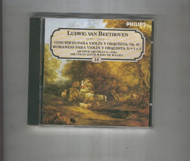 CD: BEETHOVEN Concierto violin op61 romanzas para violin numeros 1 y 2