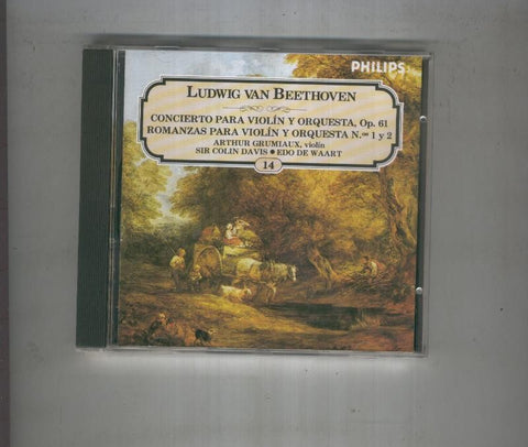 CD: BEETHOVEN Concierto violin op61 romanzas para violin numeros 1 y 2