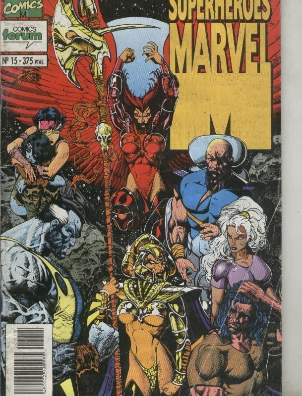 Superheroes Marvel numero 15: Patrulla X (aviejado, numerado 1 en trasera)