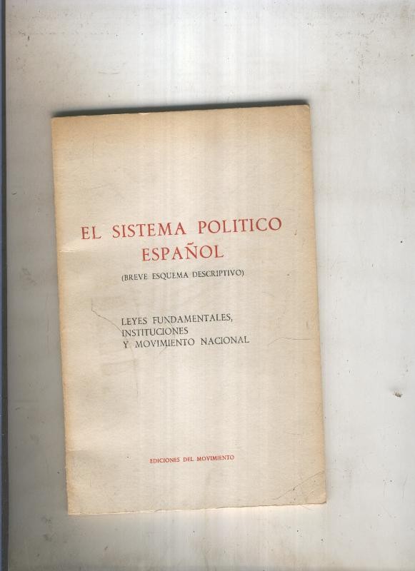 El sistema politico español