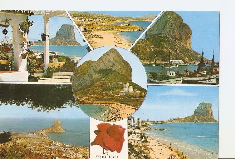 Postal 024973 : Vistas varias del Peñon de Ifach en Calpe (alicante)
