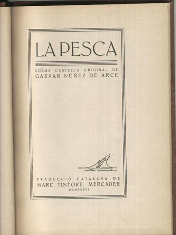 La pesca: poema castella traducido al catala
