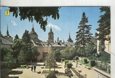 Postal 004449 : El Escorial: Monasterio desde la plaza de Benavente