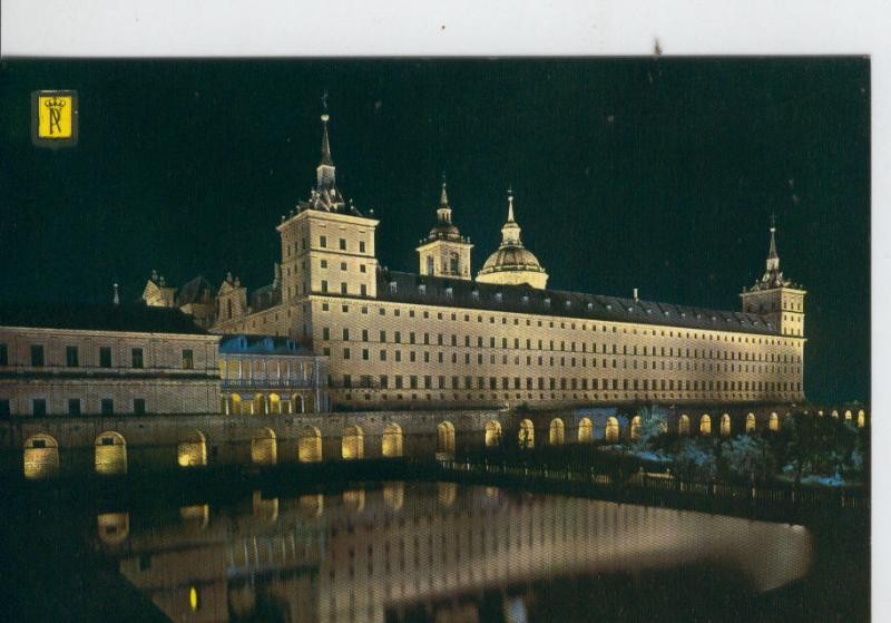 Postal 007082 : Vista nocturna de El Escorial