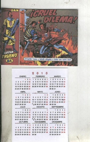 Calendario bolsillo 2010: El Capitan Trueno portada numero 017