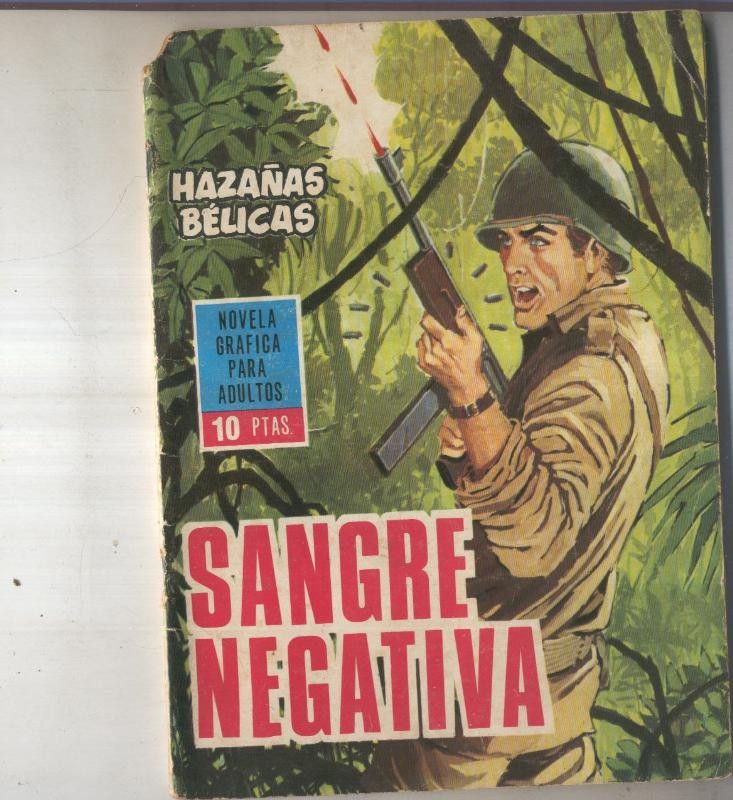 Hazañas Belicas libreta numero 118 Sangre negativa