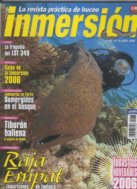 La revista practica del buceo: INMERSION numero 076