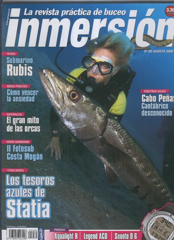 La revista practica del buceo: INMERSION numero 080