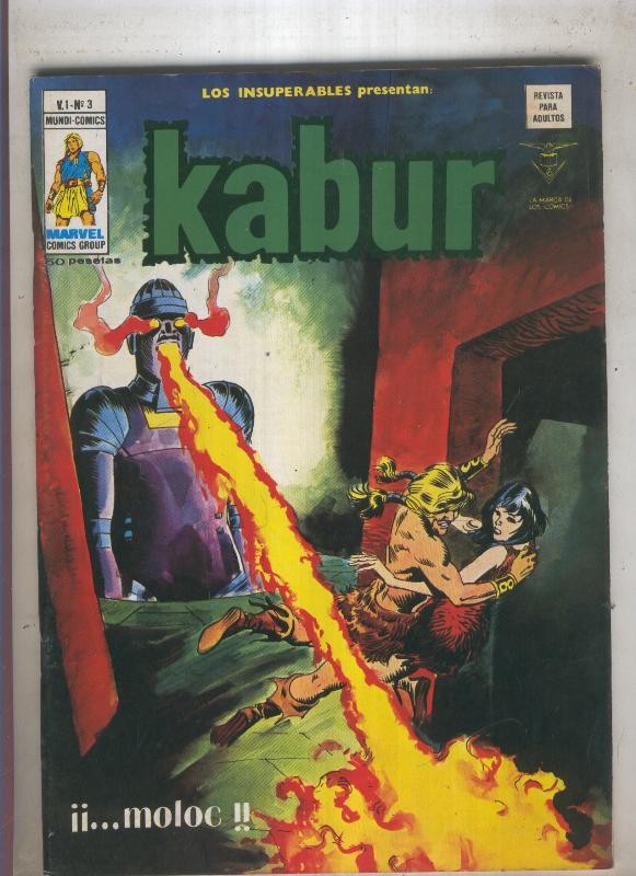 LOS INSUPERABLES numero 03: KABUR  (numerado 02 en contraportada)