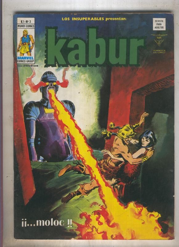 LOS INSUPERABLES numero 03: KABUR  (numerado 03 en contraportada)