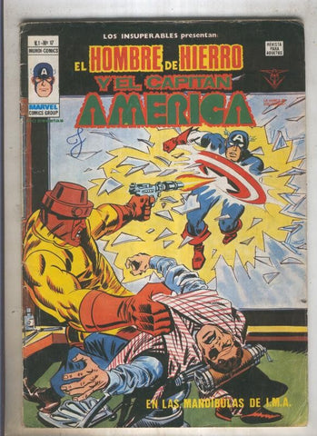 LOS INSUPERABLES numero 17: El hombre de hierro y el Capitan America