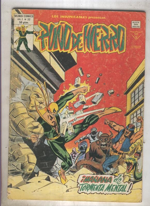 LOS INSUPERABLES numero 32: Puño de hierro (numerado 01 en contraportada)