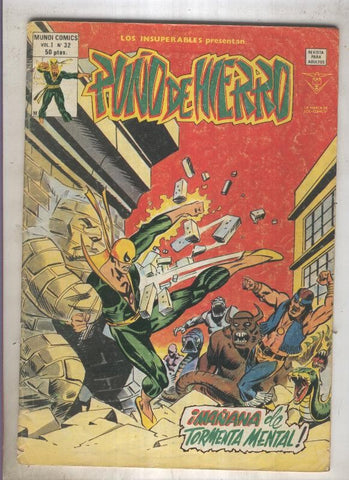 LOS INSUPERABLES numero 32: Puño de hierro (numerado 01 en contraportada)