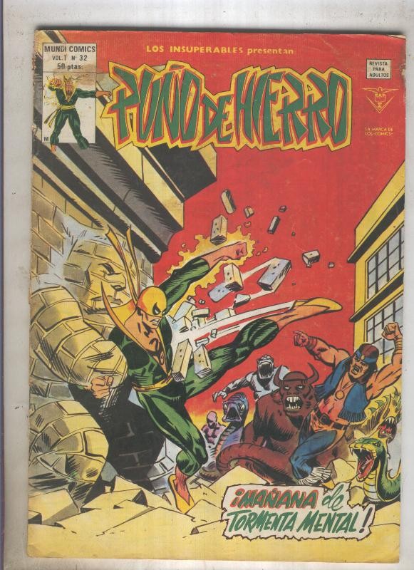 LOS INSUPERABLES numero 32: Puño de hierro (numerado 01 en contraportada)