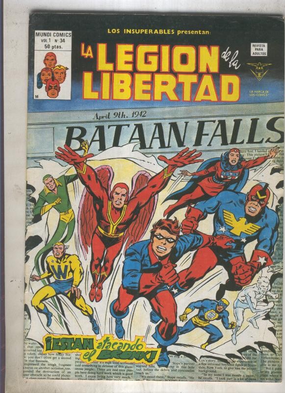 LOS INSUPERABLES numero 34: La legion de la libertad