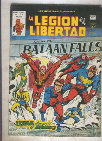 LOS INSUPERABLES numero 34: La legion de la libertad